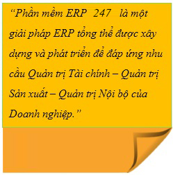 Ghi chú phần mềm 247 ERP